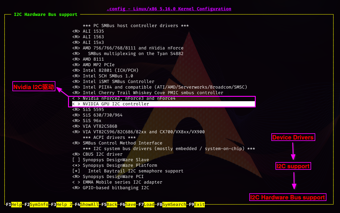 去掉Nvidia I2C驱动