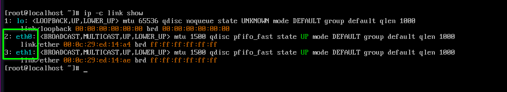 查看網絡設備名稱