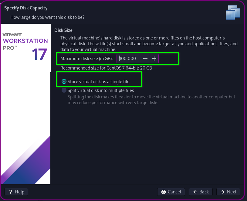 磁盤容量劃分,不要將磁盤存儲爲多個文件