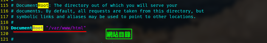 查看Apache網站目錄