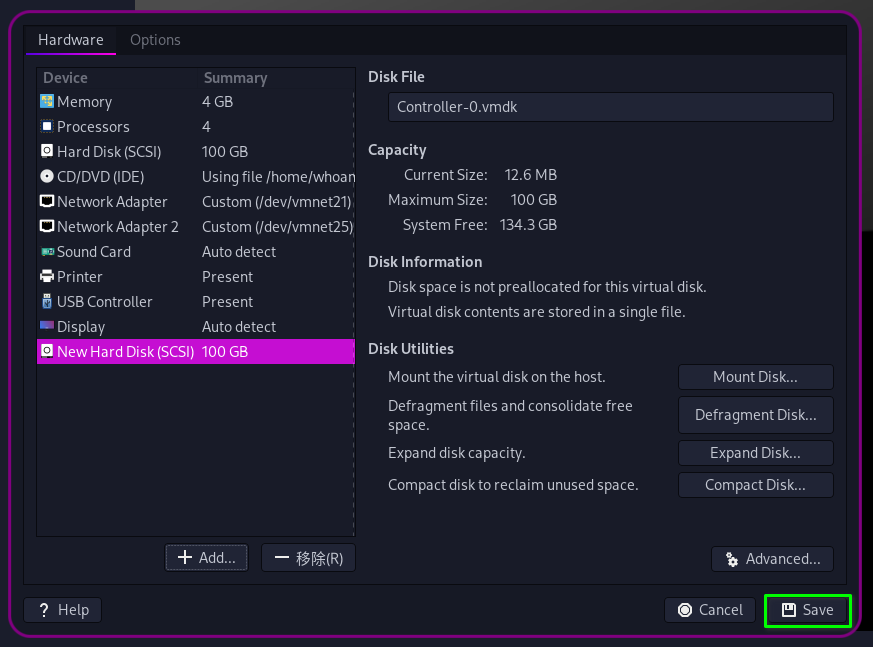 compute主機添加虛擬磁盤