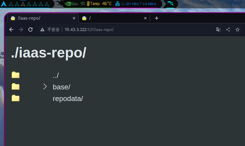 iaas-repo http://10.43.3.222:521