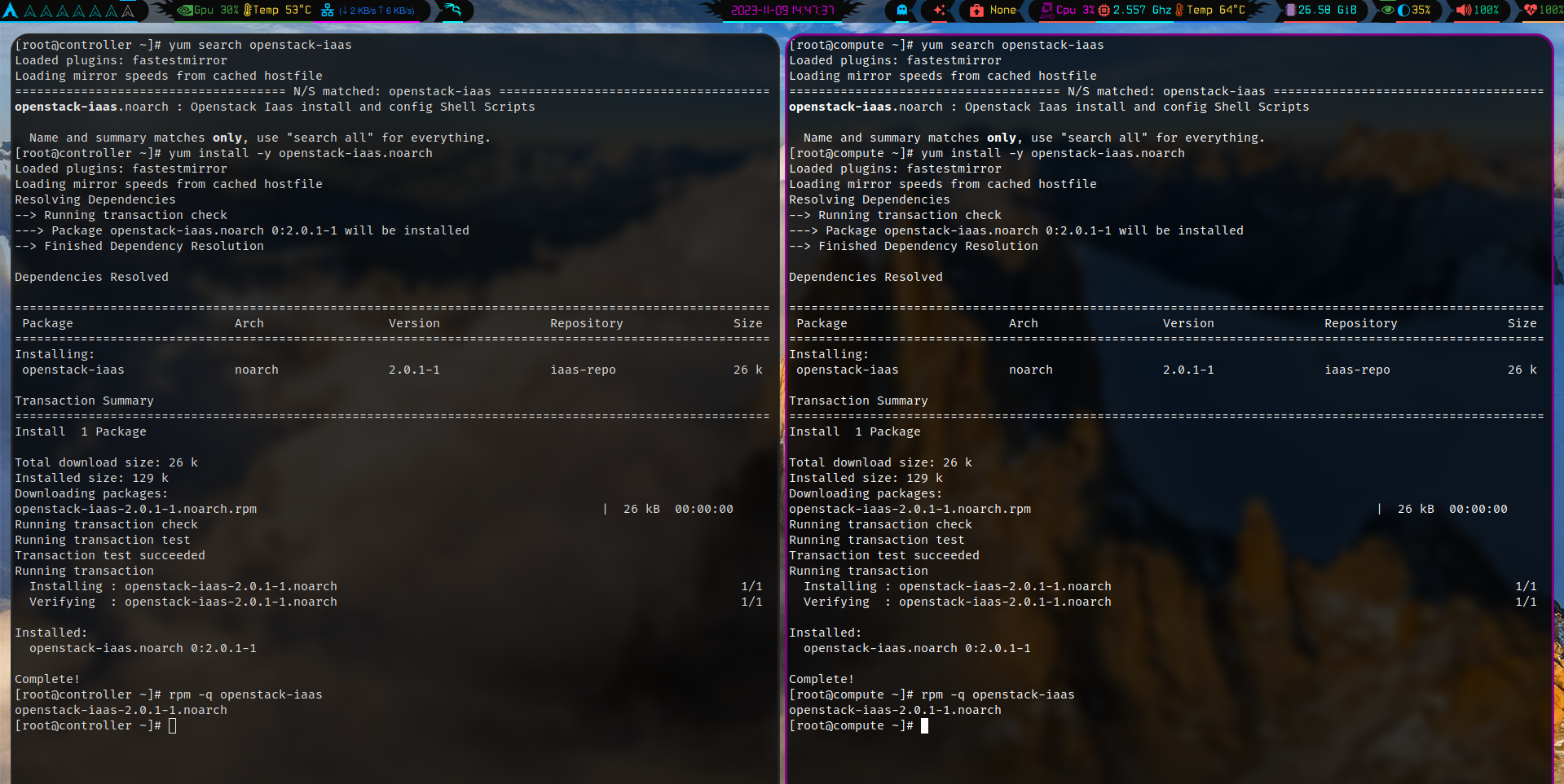 安裝openstack-iaas軟體