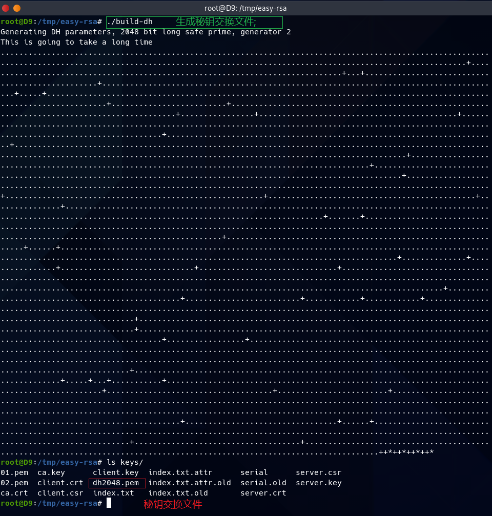 生成客户端证书和密钥
